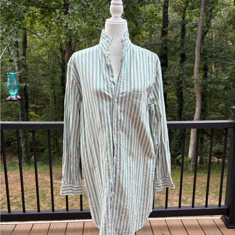 Frank and Eileen Mary Striped Shirtdress